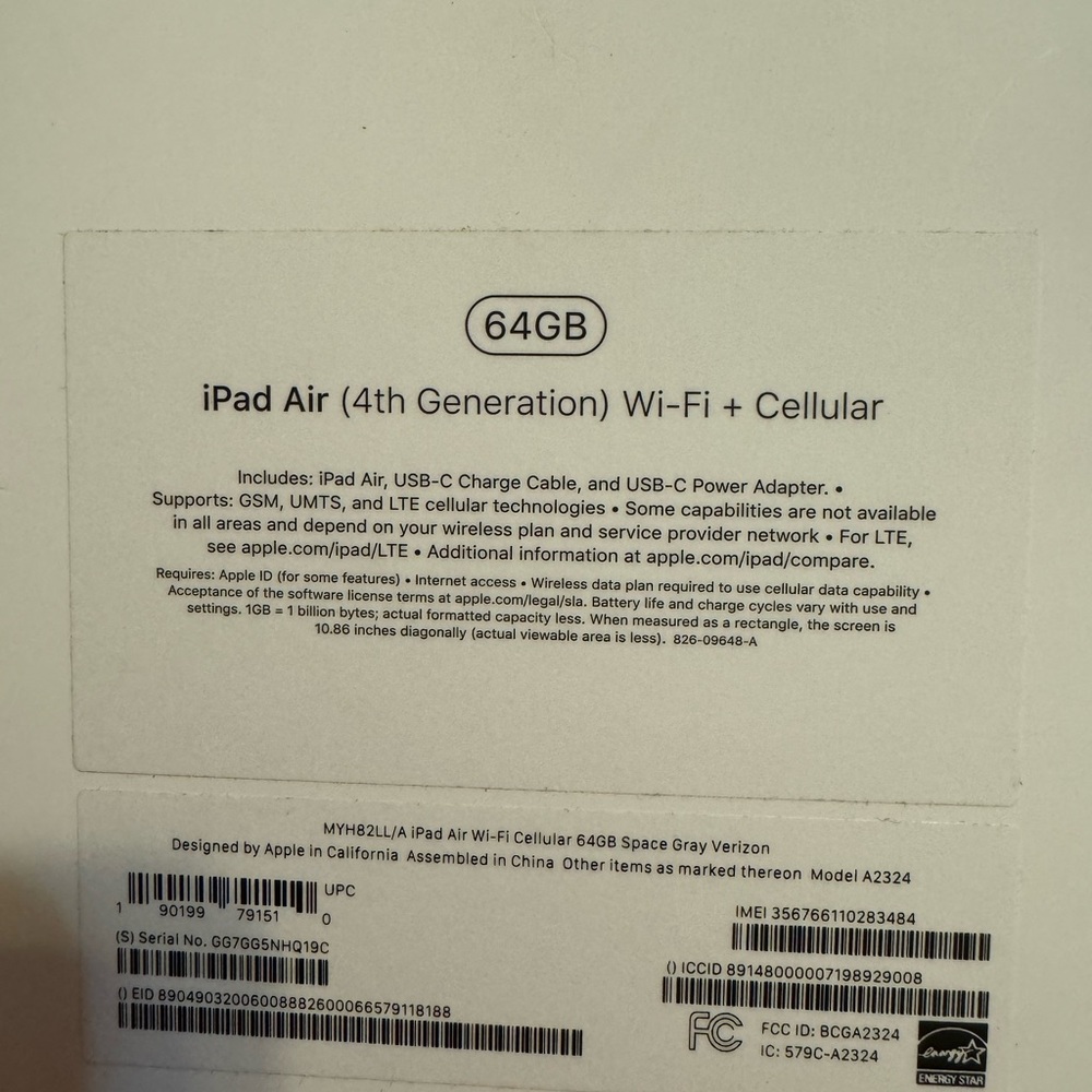 iPad Air 4th generation